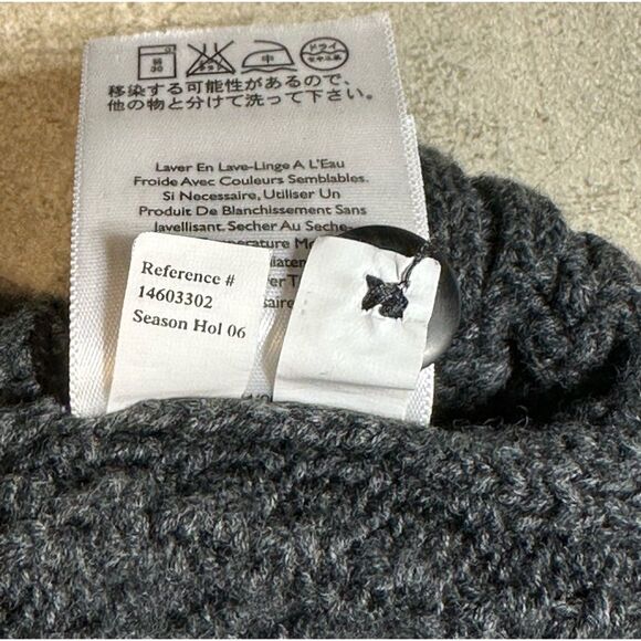 Eddie Bauer Sweater 100% Cotton Heavy Knit Henley Mens Medium - Picture 8 of 9